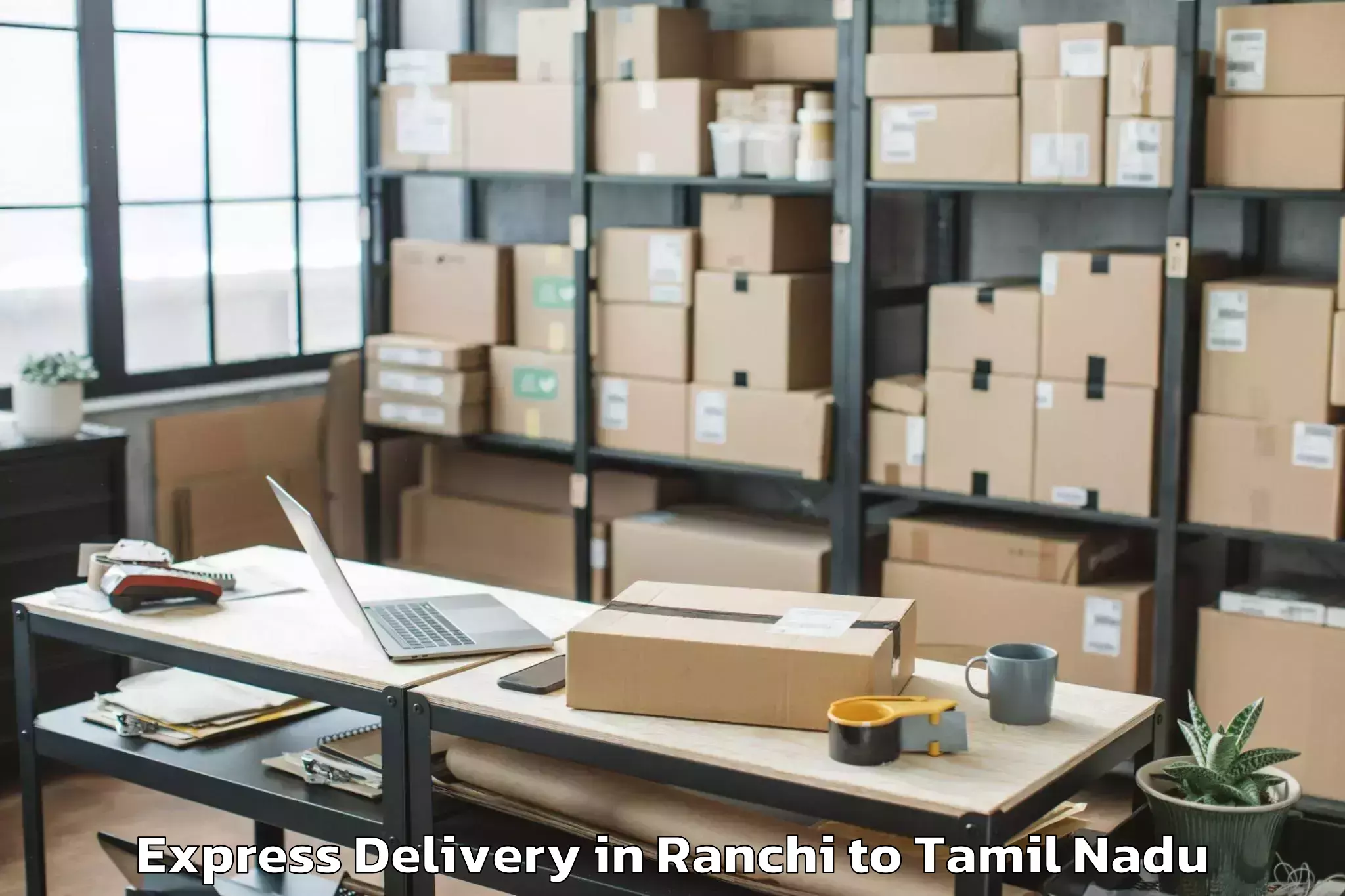 Leading Ranchi to Tiruvarur Express Delivery Provider